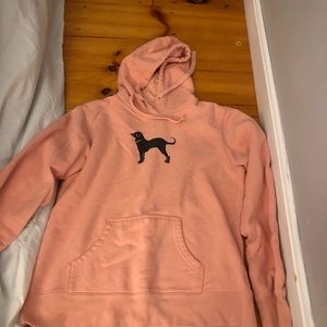 black dog hoodie